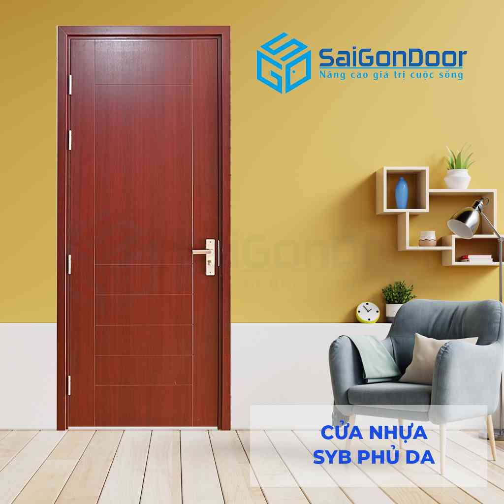 Mẫu 7: cửa nhựa Composite Sungyu SYB giả gỗ