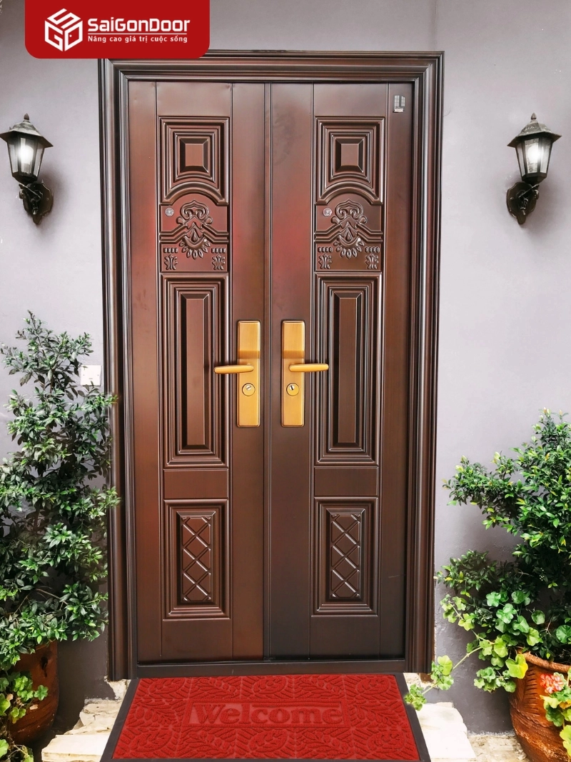 Kích thước tiêu chuẩn và lưu ý phong thủy khi lắp đặt cửa 2 cánh Kích thước tiêu chuẩn và lưu ý phong thủy khi lắp đặt cửa 2 cánh