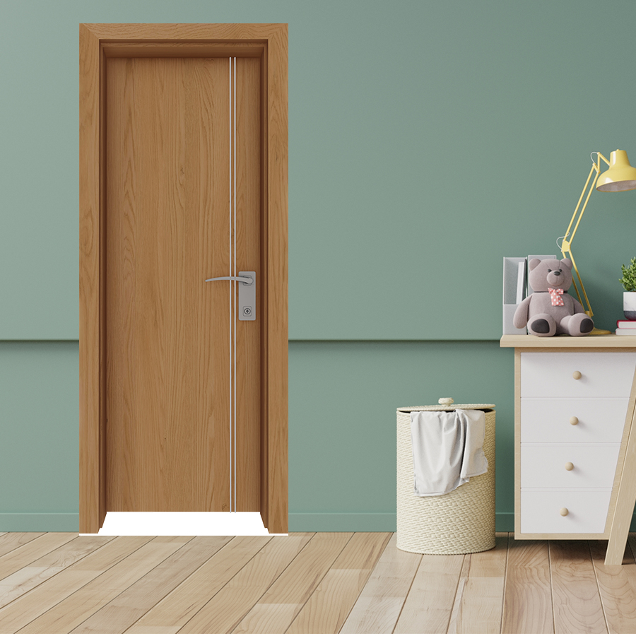CỬA GỖ PHÒNG NGỦ PN HDF Laminate P1R2s