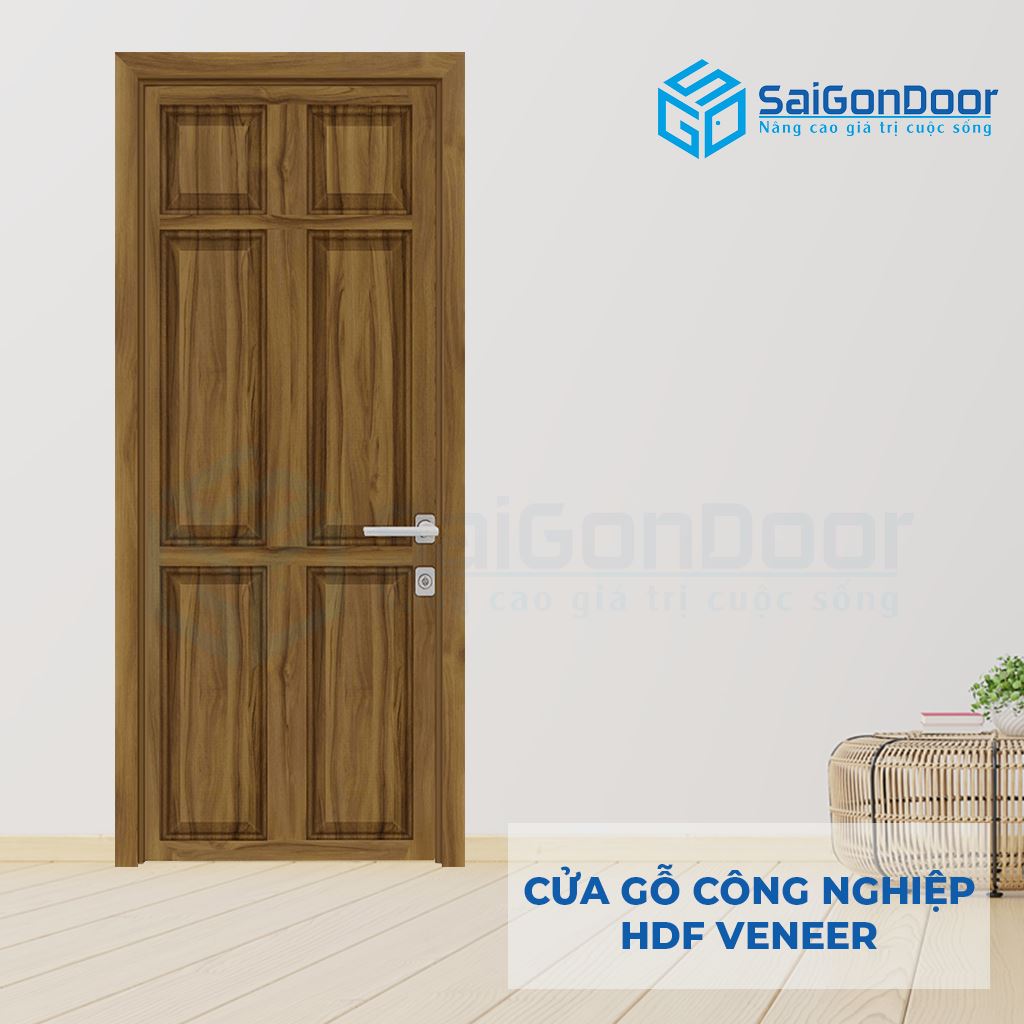 Cửa Gỗ Công Nghiệp HDF Veneer SGD 6A oc cho (2)