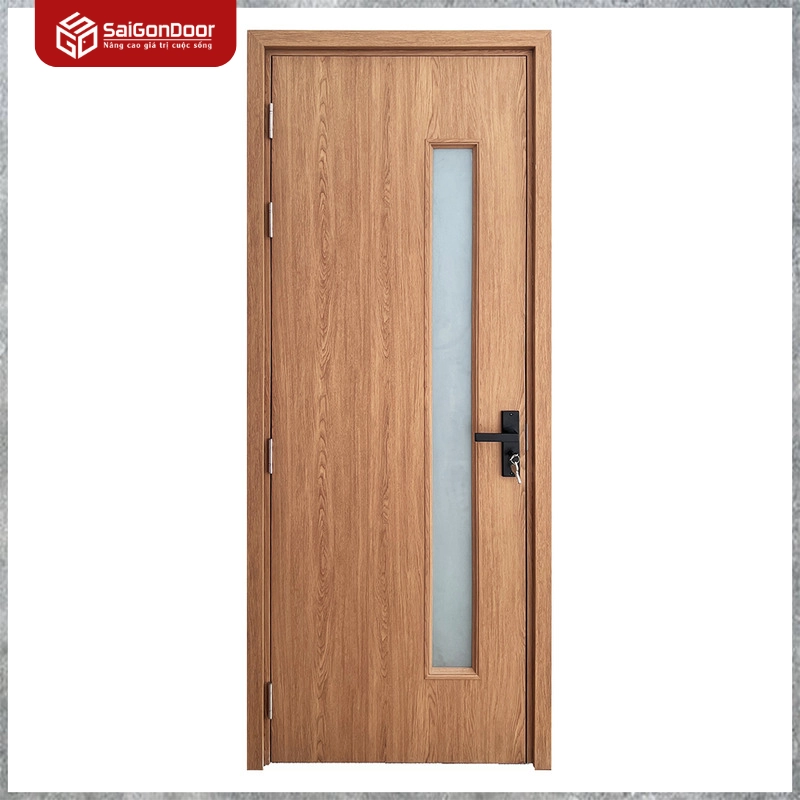 Cửa Composite Phủ Film PVC Màu Gỗ Tự Nhiên