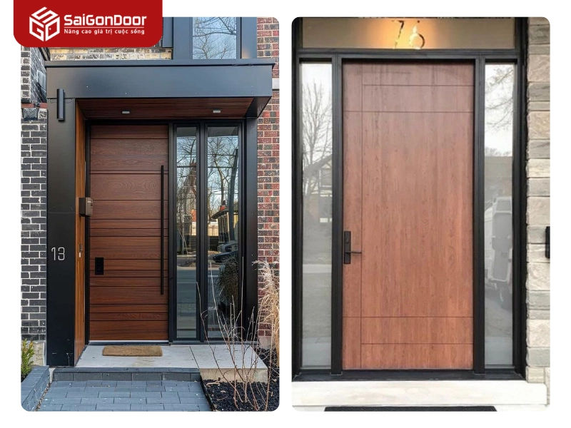 Cấu tạo chất lượng của cửa thép vân gỗ tại Sài Gòn Door