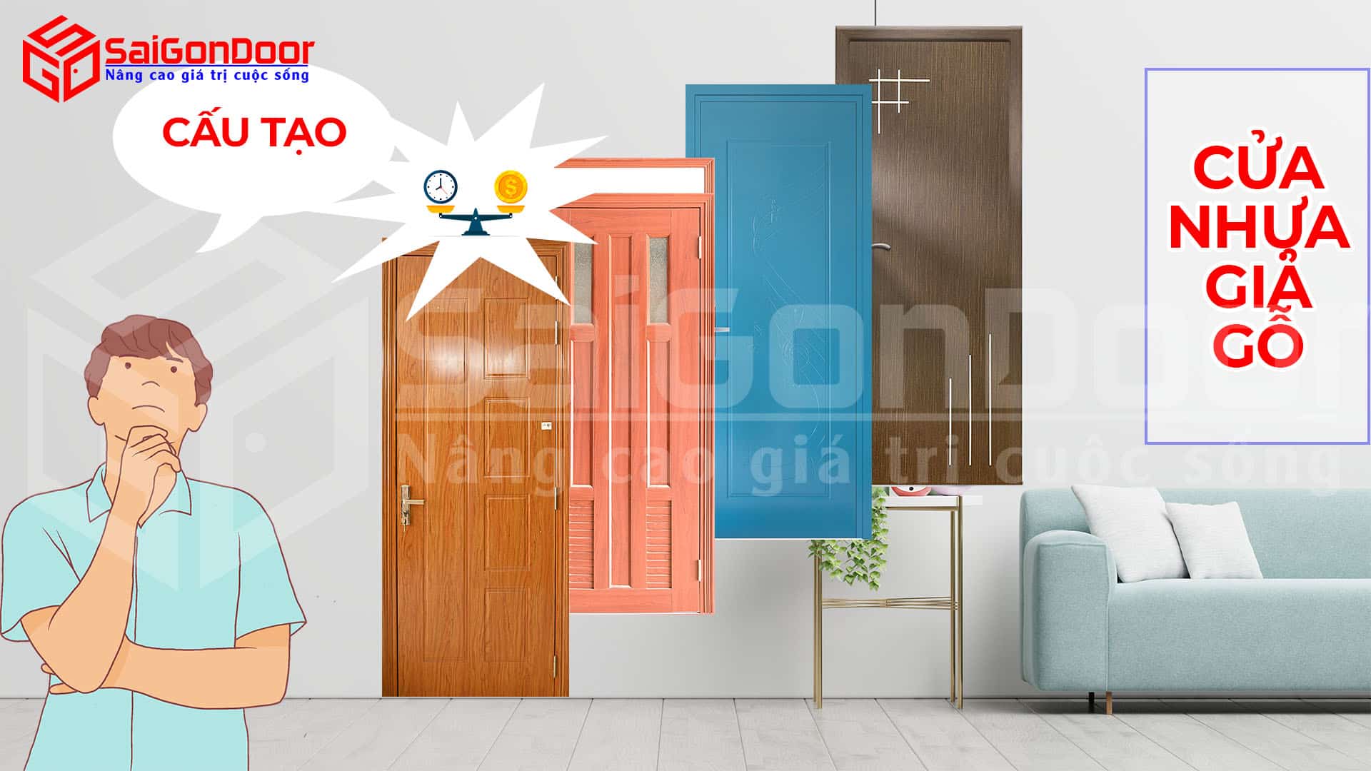 Cửa nhựa giả gỗ composite 3PN trắng 12 cua nhua gia go