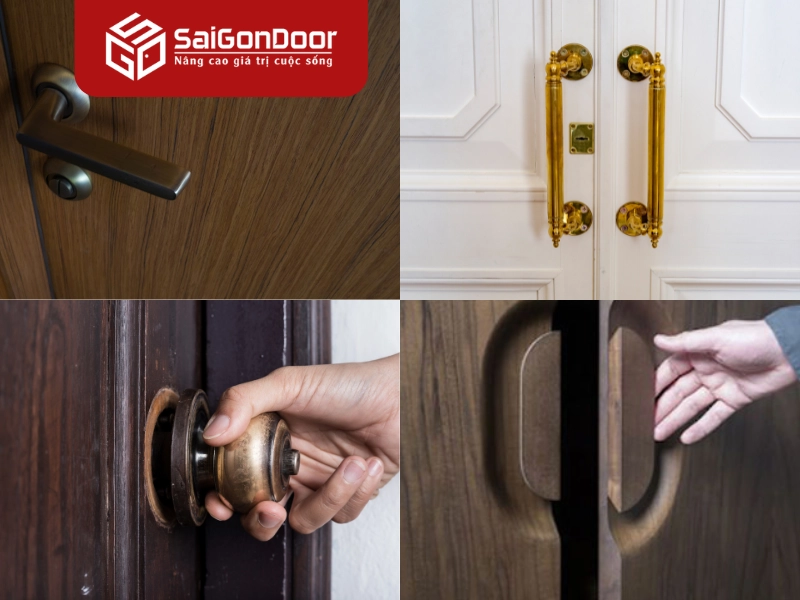 Các dạng tay nắm cửa gỗ công nghiệp