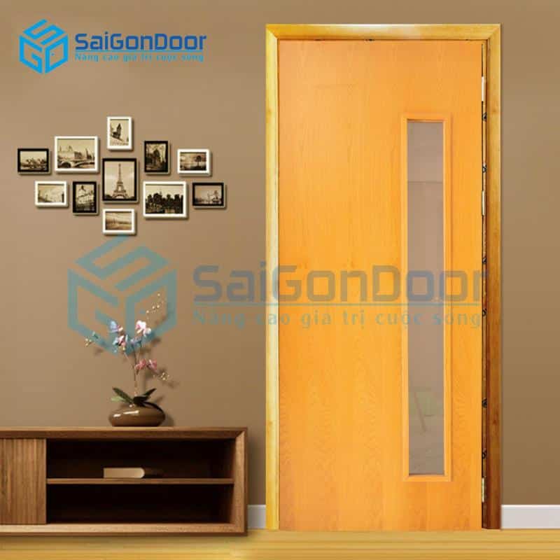 Cửa Gỗ MDF Veneer P1GL-OAK