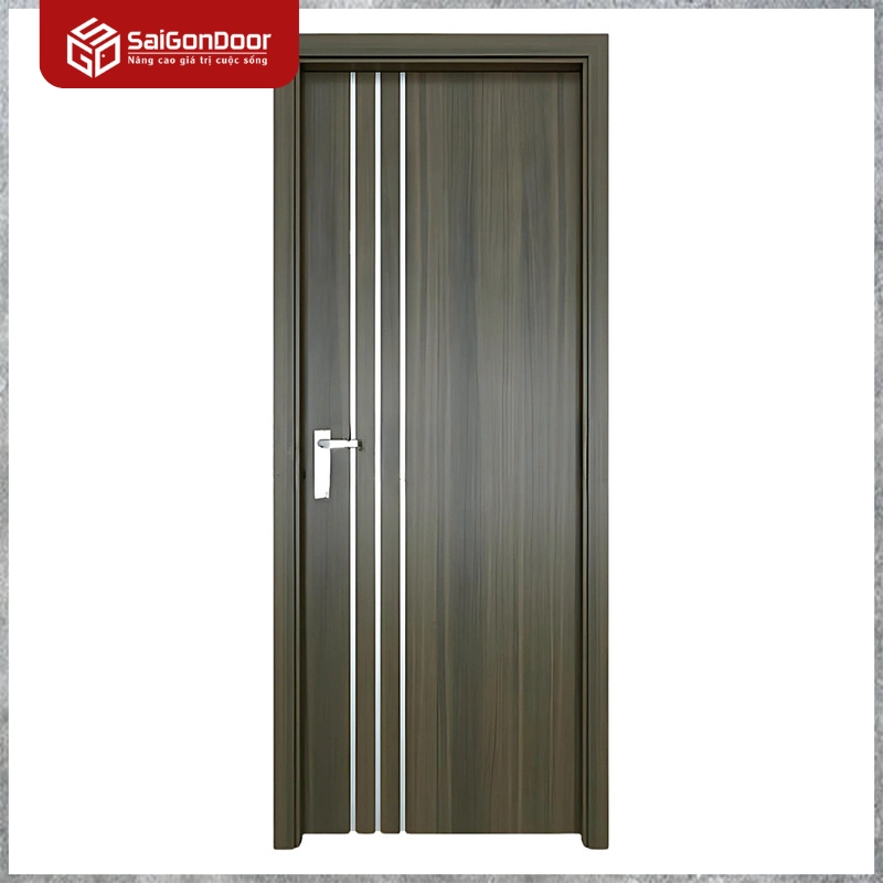 Cửa Composite Phủ Film PVC Xanh Lá 