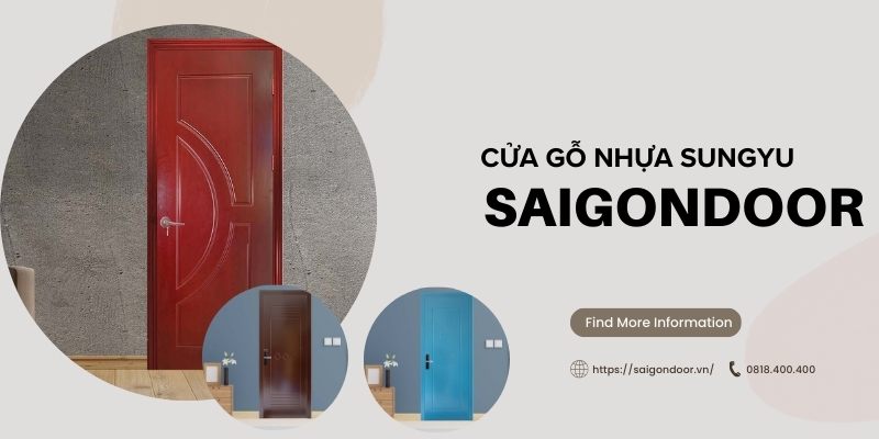 Bảng báo giá cửa gỗ nhựa Sungyu chất lượng