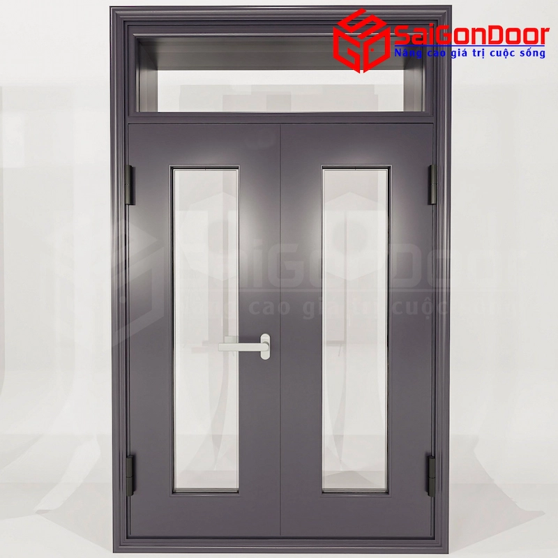 Cửa nhôm vân gỗ SGD CNVG-46