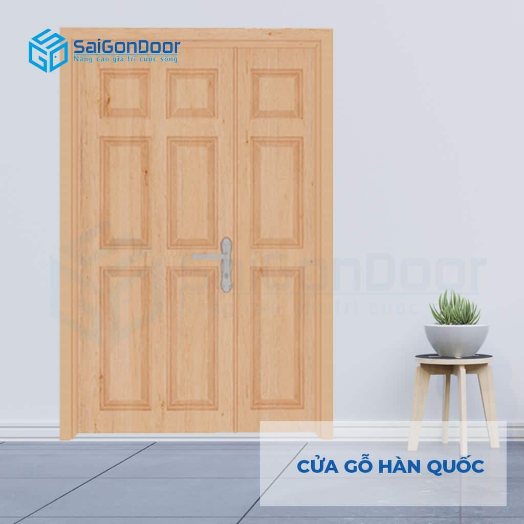 CỬA NHỰA SÀI GÒN SGD Cua go Han Quoc 2 canh 9A Oak (1)