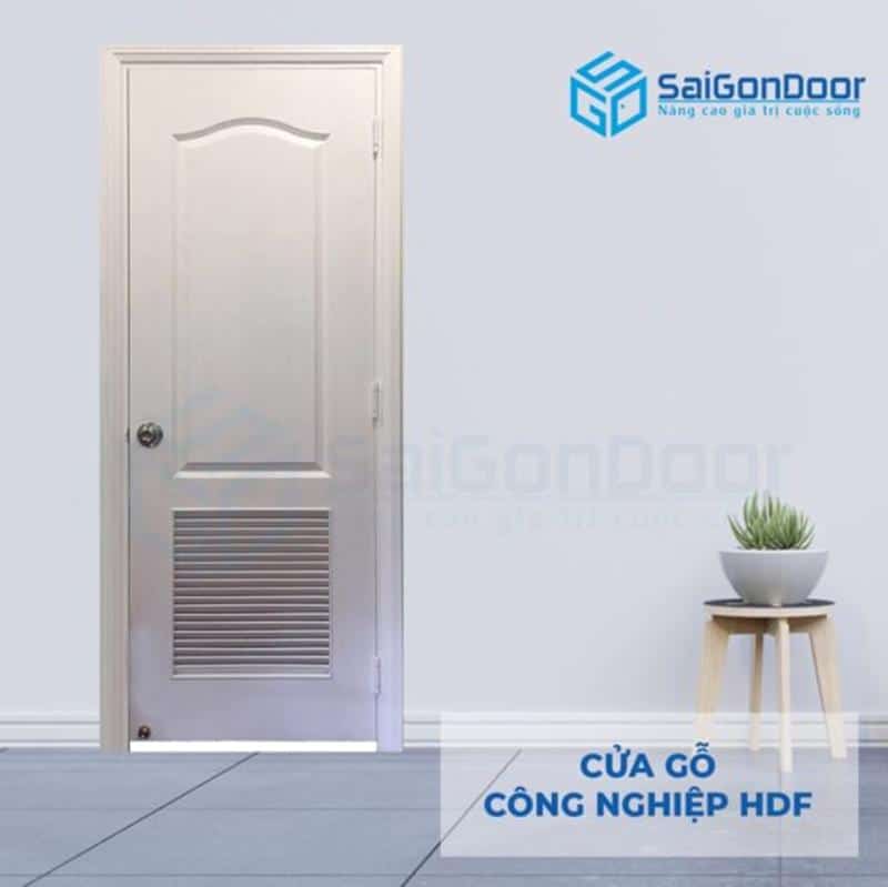 Thiết kế cửa gỗ công nghiệp HDF thanh lịch, tinh tế