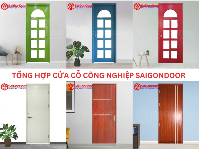 Một số mẫu cửa gỗ công nghiệp