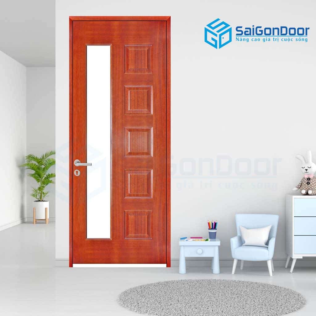 CỬA GỖ CAO CẤP SAIGONDOOR HDF Veneer 6GL-Cam xe (8)