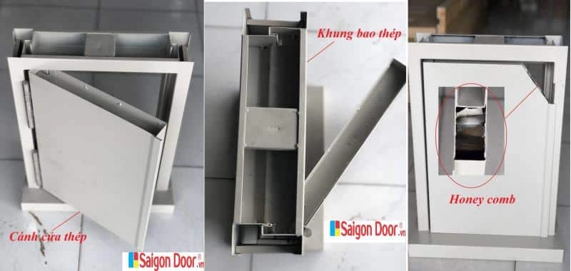 Vật liệu và quy trình sản xuất cửa thép vân gỗ thoát hiểm