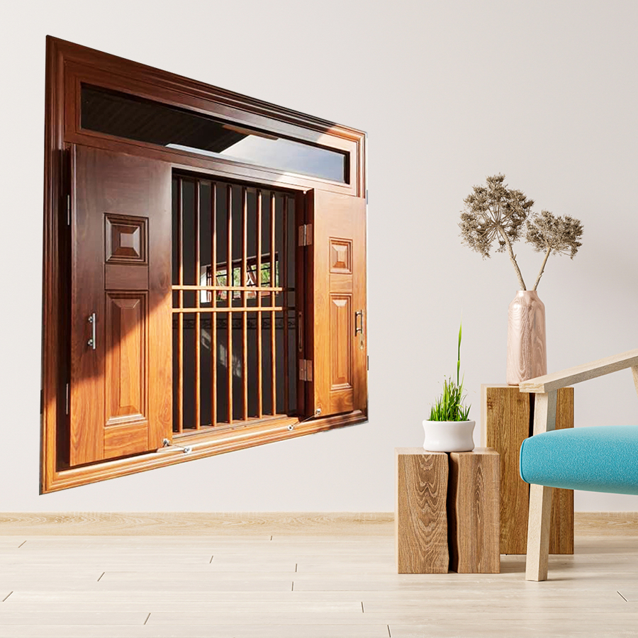 Cửa thép vân gỗ SGD 18