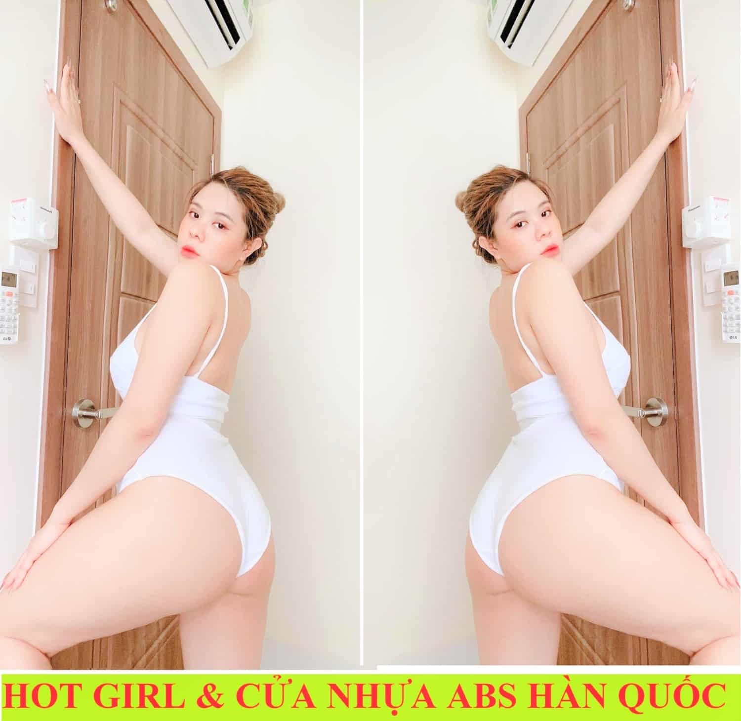 Cửa Gỗ và Cửa Nhựa Cùng Người Đẹp