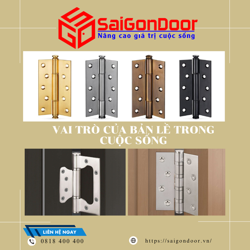 Vai trò của bản lề trong cuộc sống
