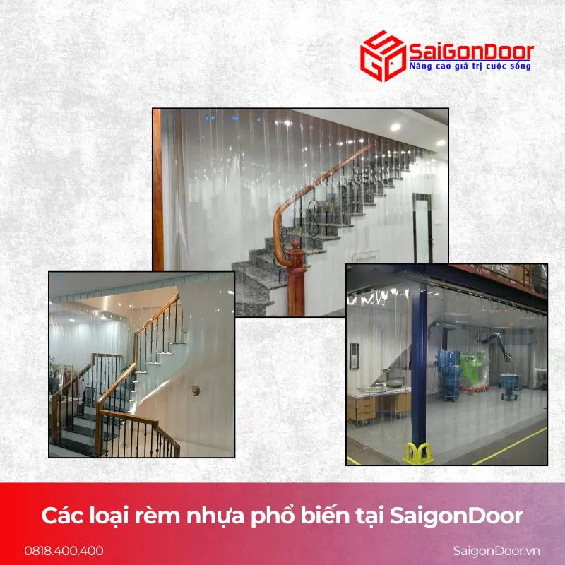 Các loại rèm nhựa phổ biến tại SaigonDoor