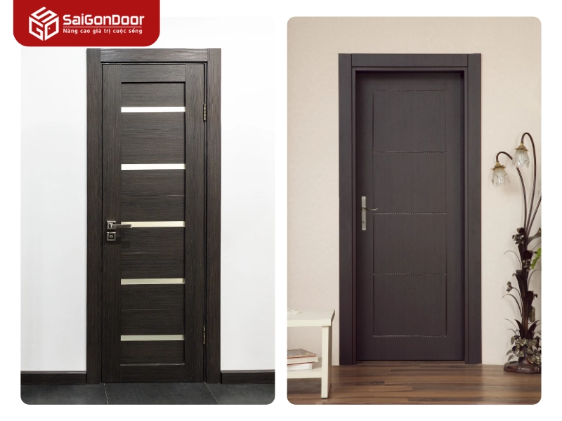 Ưu điểm vượt trội của cửa gỗ công nghiệp so với cửa gỗ tự nhiên