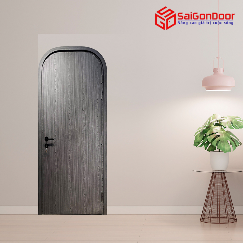 Cửa Composite Phủ Film PVC Xám - SGD03