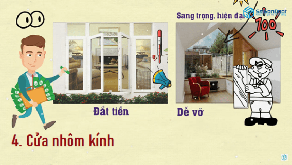 Những đặc điểm cửa nhôm kính Những đặc điểm cửa nhôm kính