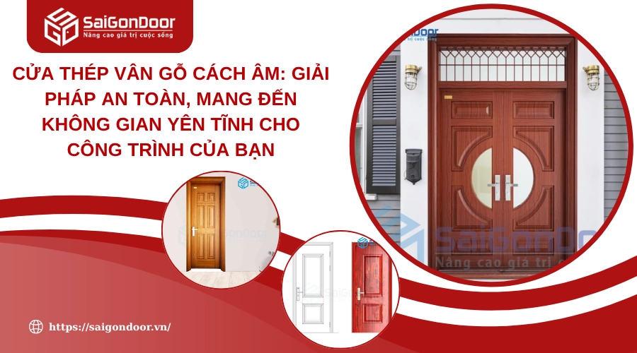 Cửa Thép Vân Gỗ Cách Âm: Giải Pháp An Toàn, Mang Đến Không Gian Yên Tĩnh Cho Công Trình Của Bạn