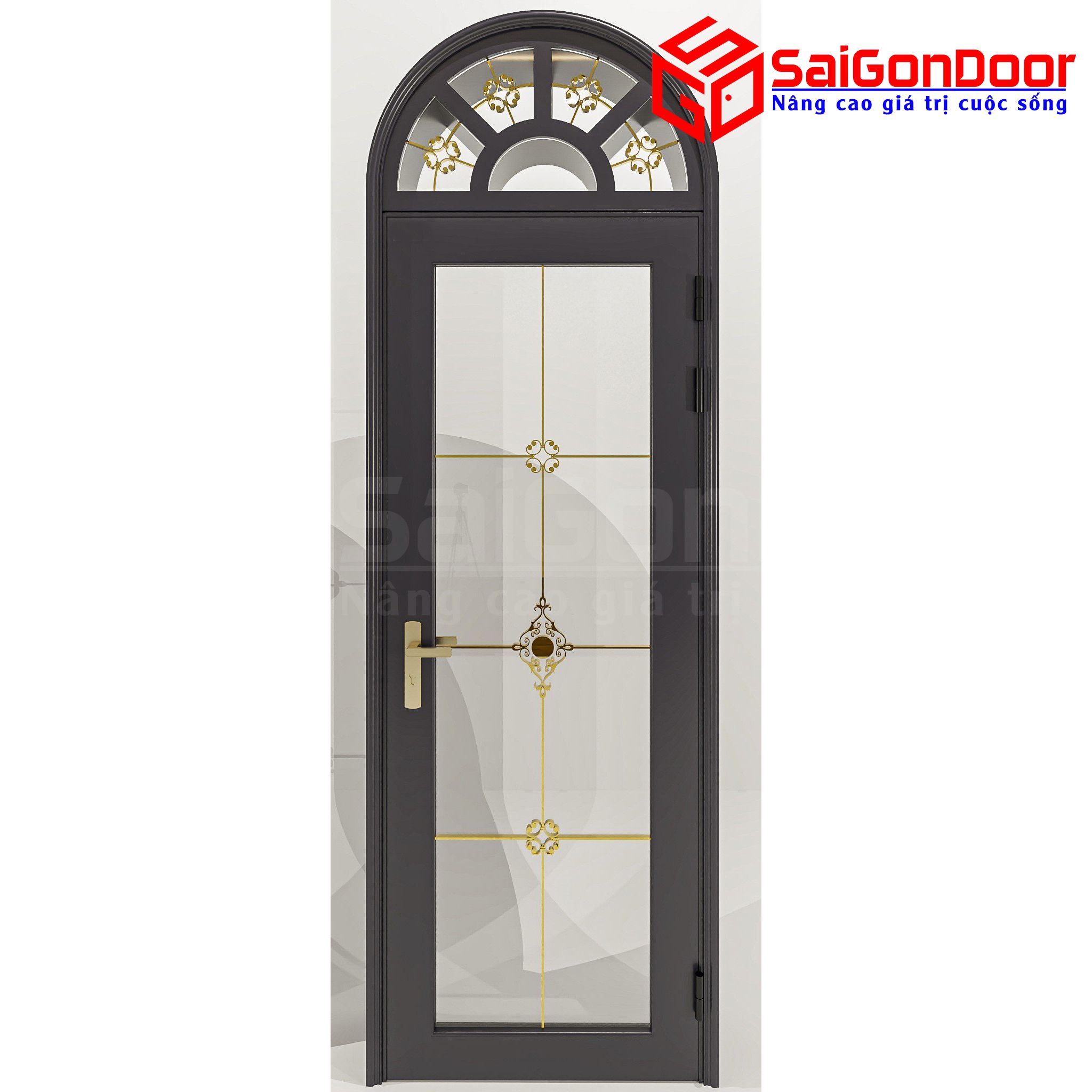 Cửa Nhôm Vân Gỗ SGD-CNVG-18
