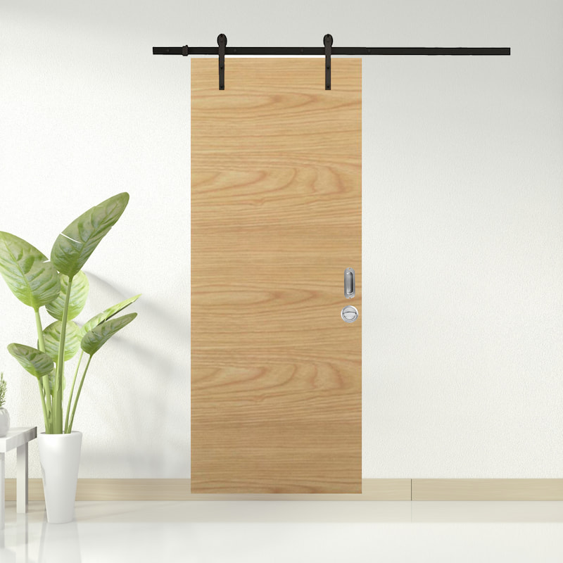 CỬA GỖ CÔNG NGHIỆP MDF VENEER lua truot treo ray