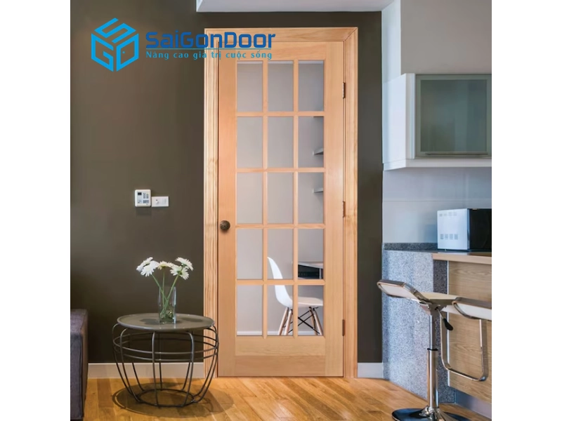 Tại sao cửa gỗ kính là lựa chọn ưu tiên cho không gian phòng khách hiện đại?