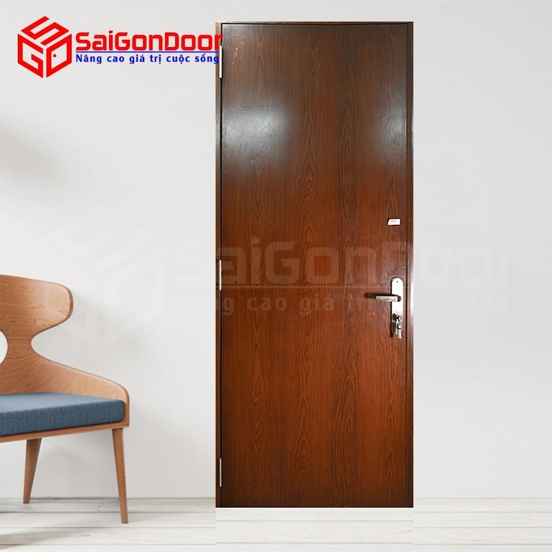 Cửa thép chống cháy vân gỗ 