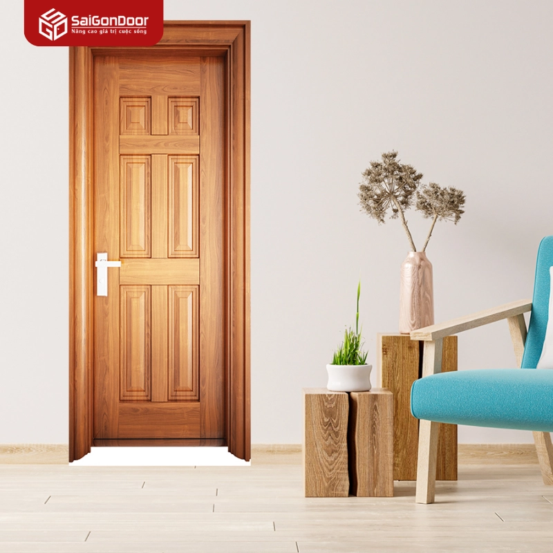 Cửa thép vân gỗ 1 cánh