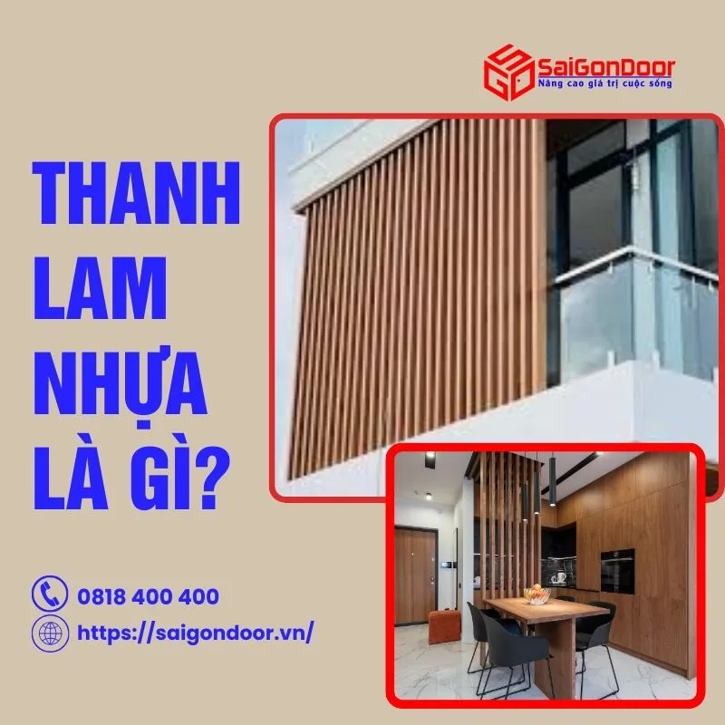 Thanh lam nhựa tạo không gian nội thất hài hoà, thư thái, ấm cúng