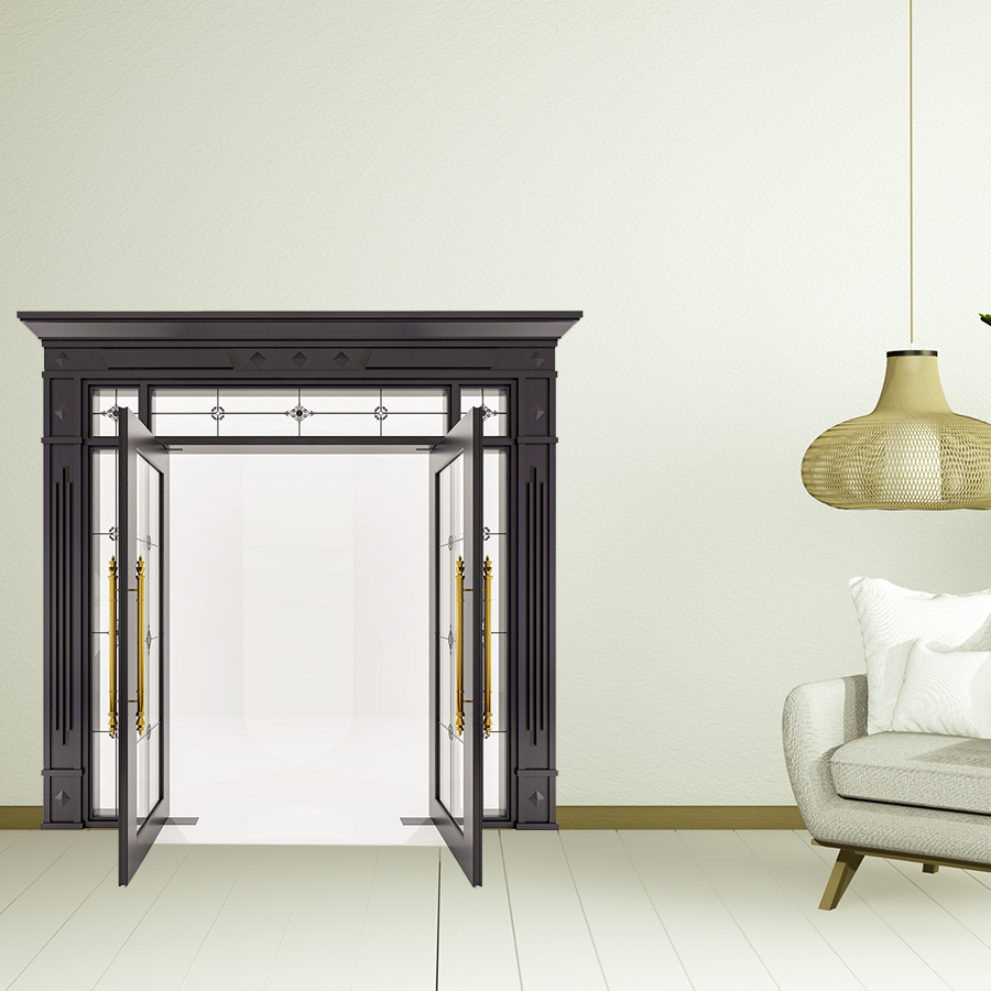 Cửa Nhôm Vân Gỗ 73