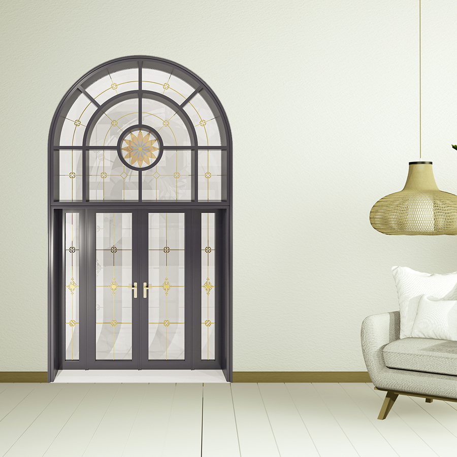 Cửa Nhôm Vân Gỗ SGD-CNVG-15