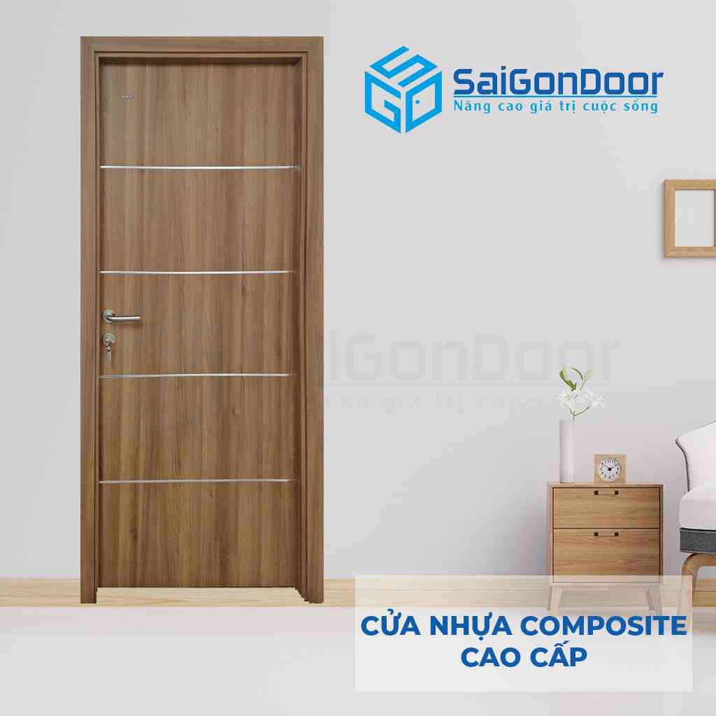 Mẫu 7: cửa nhựa gỗ Composite đường viển