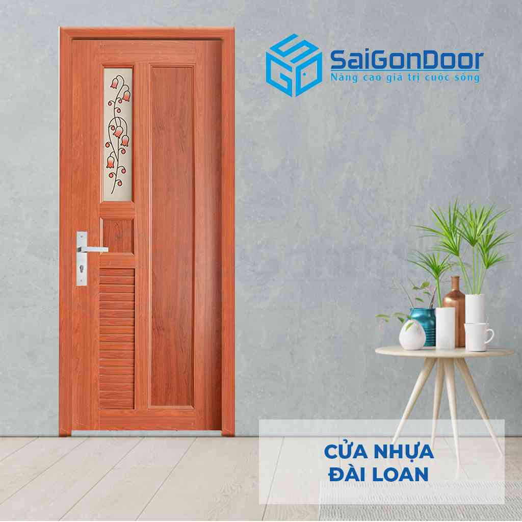 Mẫu cửa nhựa vân gỗ Đài Loan YB-25