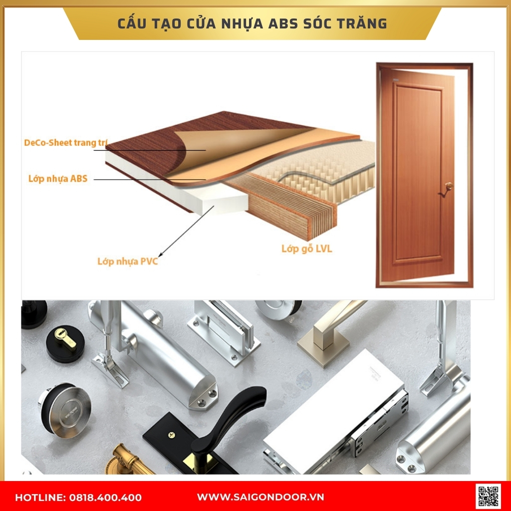 Cấu tạo cửa nhựa ABS Hàn Quốc