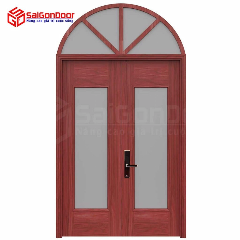 Ứng dụng của cửa thép vân gỗ có ô kính trong các không gian