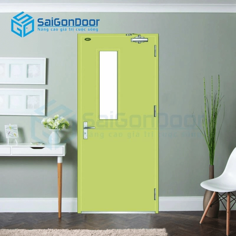 Cửa thép chống cháy TCC. P1G1-1-C2