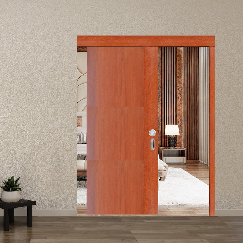 CỬA GỖ CÔNG NGHIỆP MDF VENEER Cua lua truot MDF P1-4