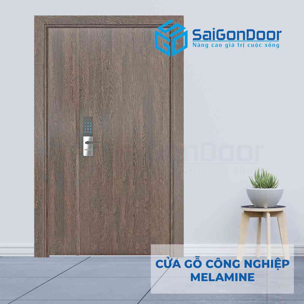 Mẫu 16: Cửa gỗ công nghiệp Melamine 2P1