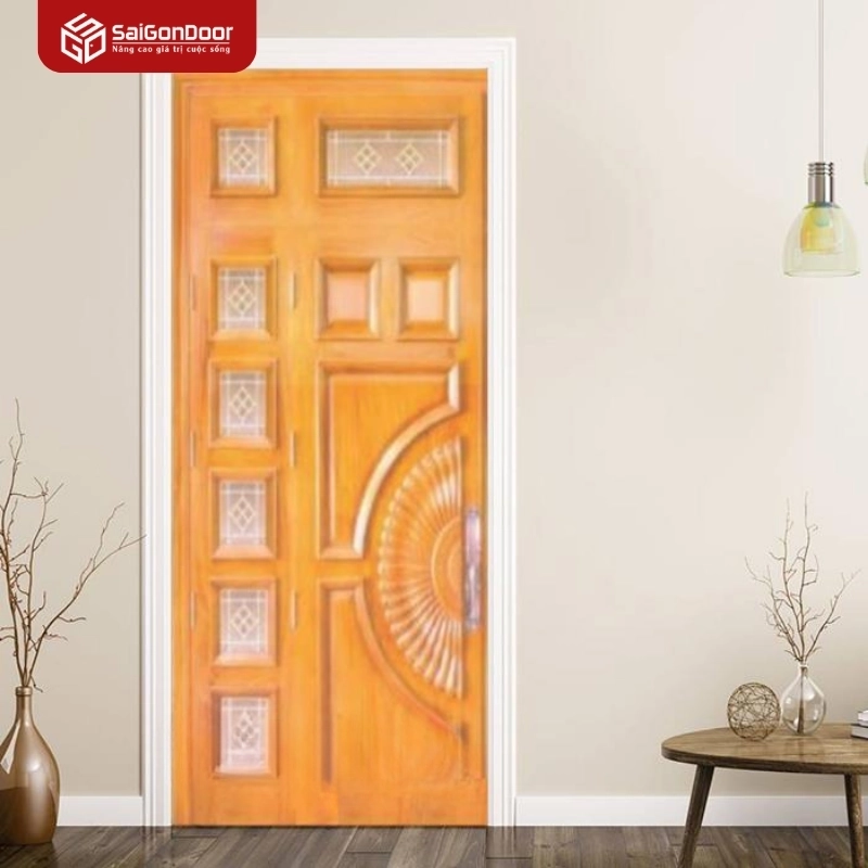 Mẫu cửa gỗ tự nhiên 01C