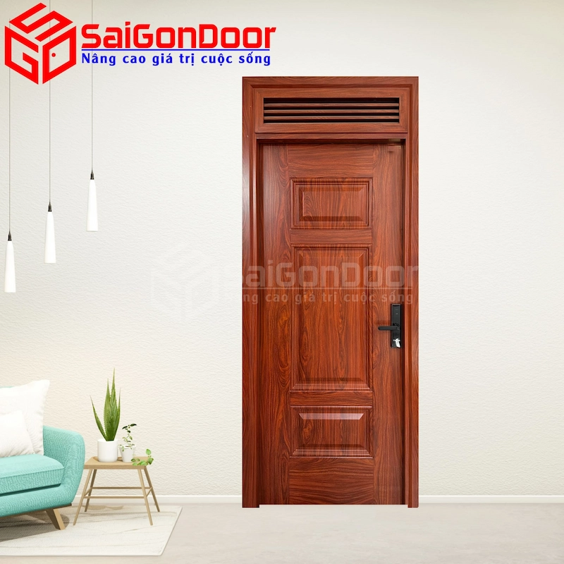 Cửa thép vân gỗ SGD-KM.TVG-1C-38N