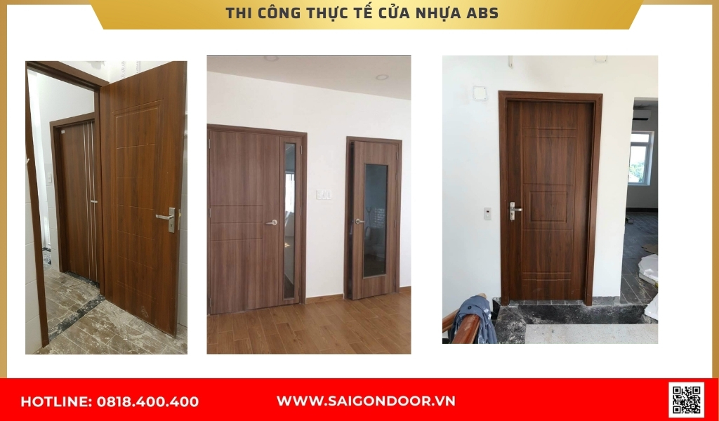 Hình ảnh thi công thực tế cửa nhựa Hàn Quốc Long An