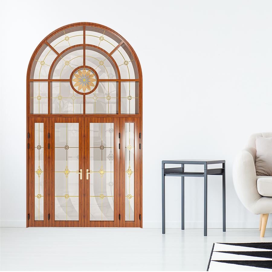 Cửa Nhôm Vân Gỗ SGD-CNVG-2