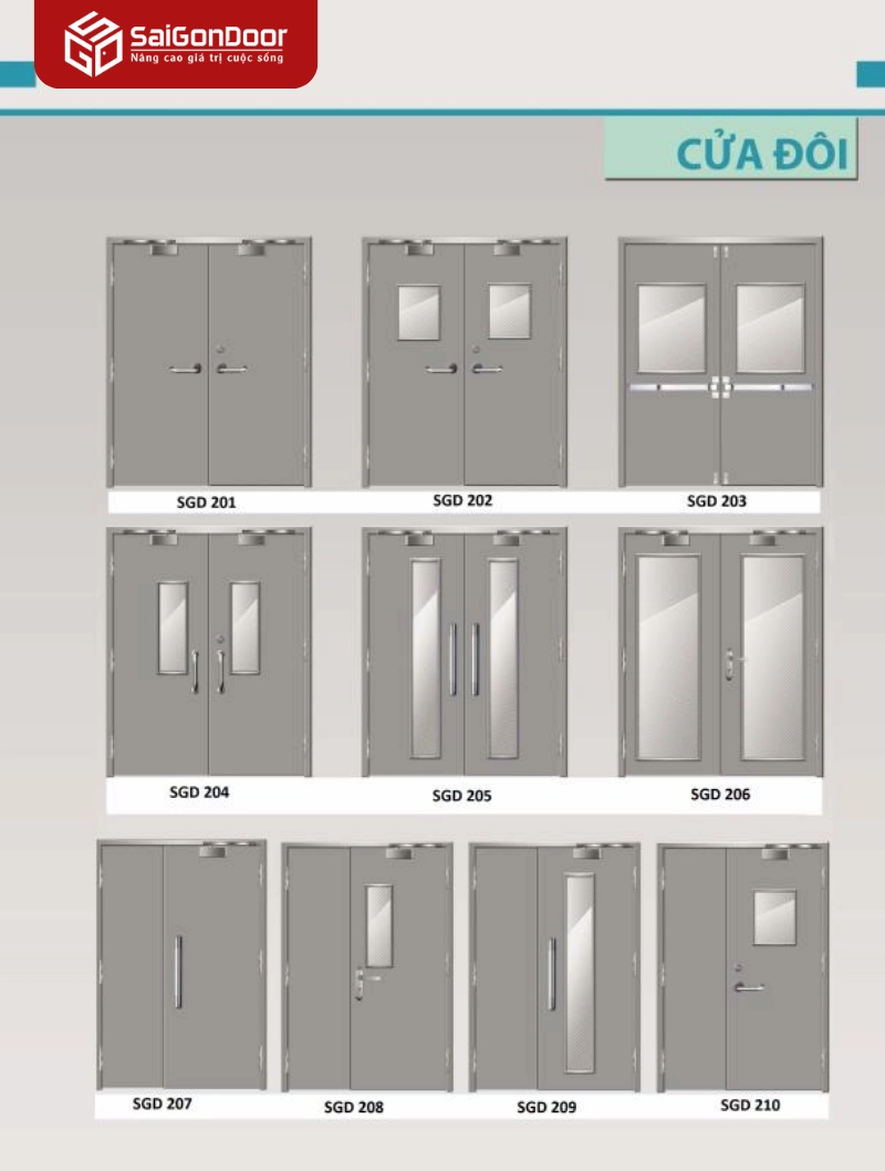 Phân loại cửa thép chống cháy theo số cánh
