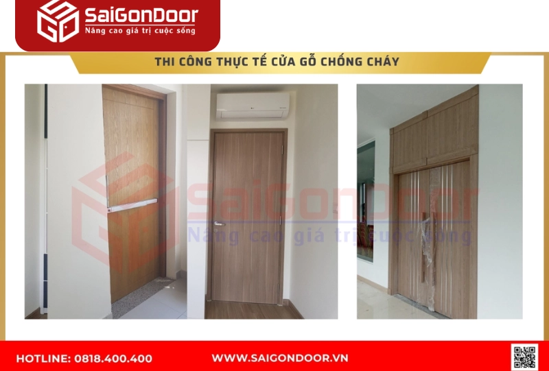 cửa gỗ chống cháy ei45