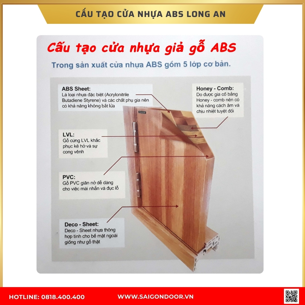 Cấu tạo cửa nhựa ABS Hàn Quốc