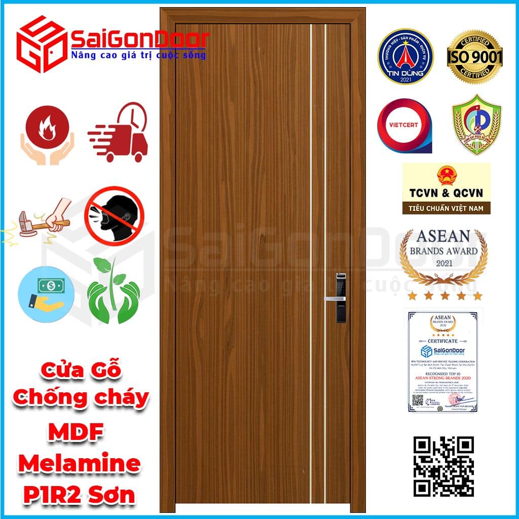 Cửa gỗ chống cháy đạt tiêu chuẩn về phòng cháy chữa cháy SaiGonDoor