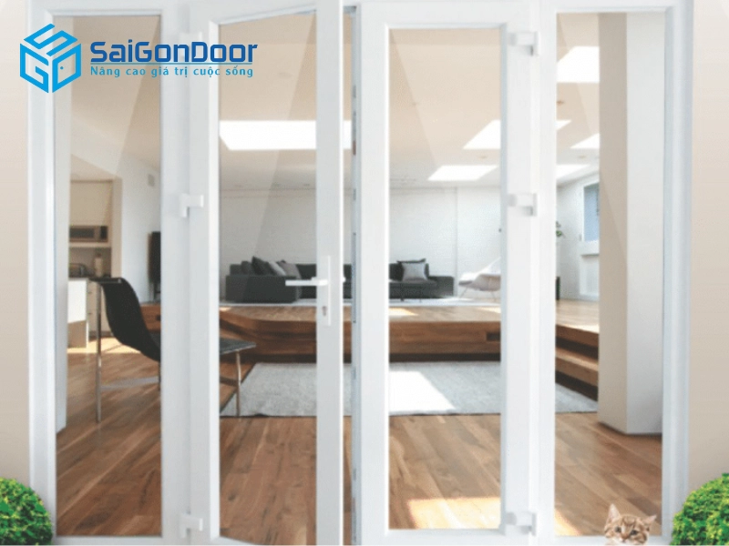 Cửa nhựa lõi thép UD-02