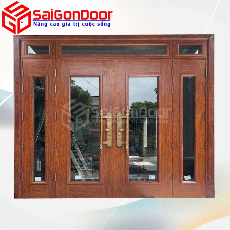Cửa Thép Vân Gỗ SGD-KM.TVG-4C-7